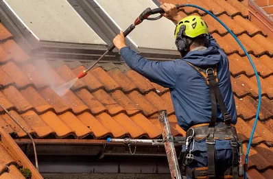 Démoussage et hydrofuge de toiture à Soleymieu